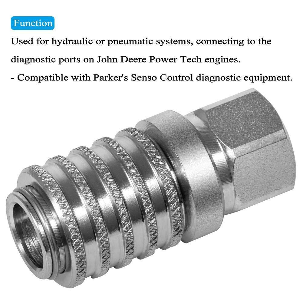 PD242 PD Test Port & Diagnostic Equipment Quick Coupler with Female Pipe Thread/