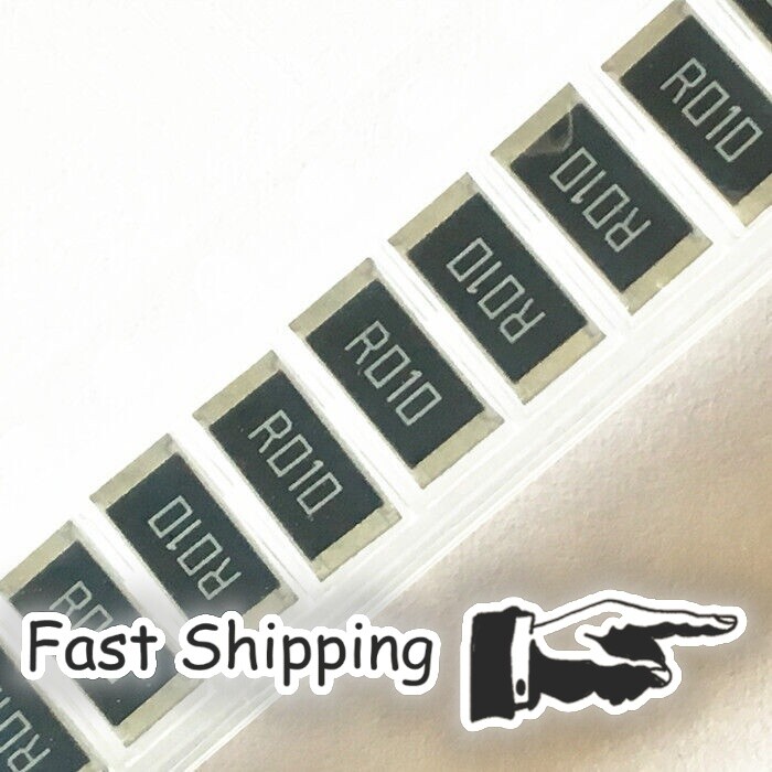 50pcs 2512 SMD Alloy Resistor R010-R091 0.01R~0.091R 0.05R 0.33R R020 1W 1%