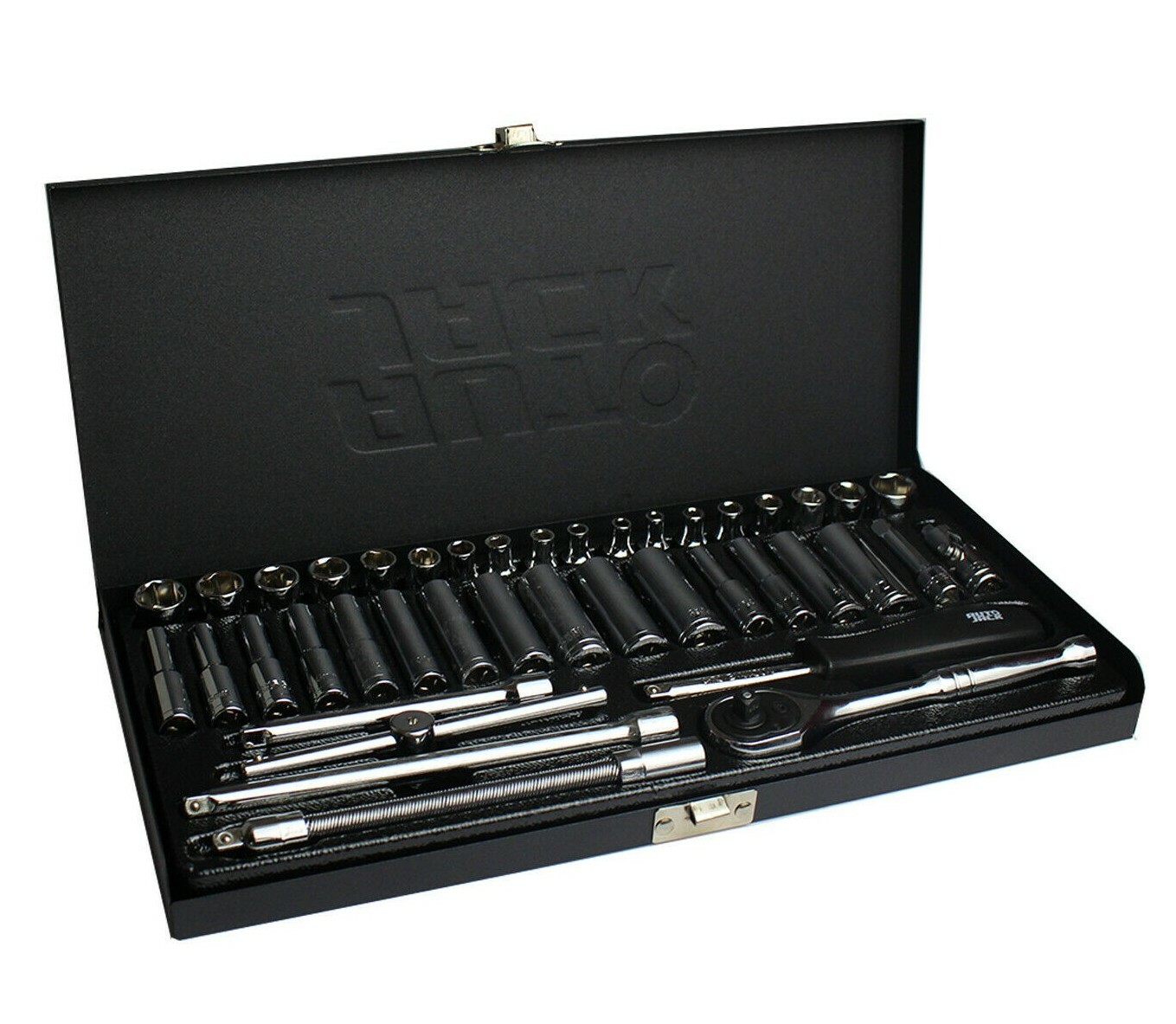 Socket Set ¼" Drive with Metric & Imperial Sizes Deep & Standard + Ratchet 41Pc