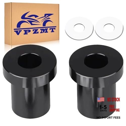 Solid Billet Handlebar Riser Bushings for Harley Touring/Street Black