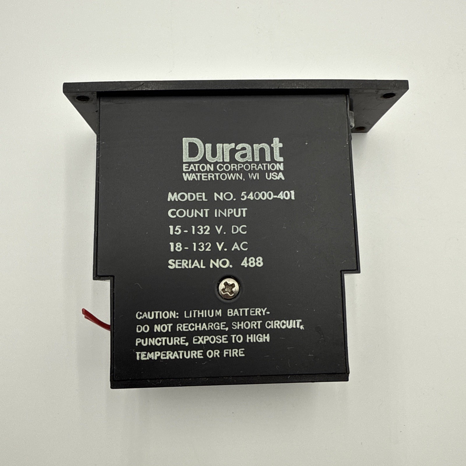 DURANT 54000401 DIGITAL COUNTER