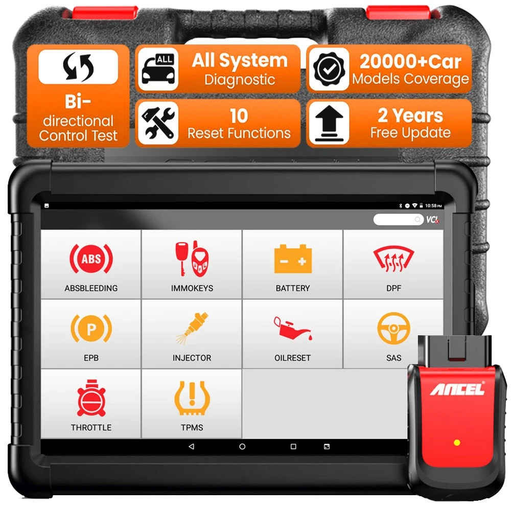 ANCEL X6 Bidirectional Scan Tool OBD2 Scanner Auto Diagnostic Tool All System