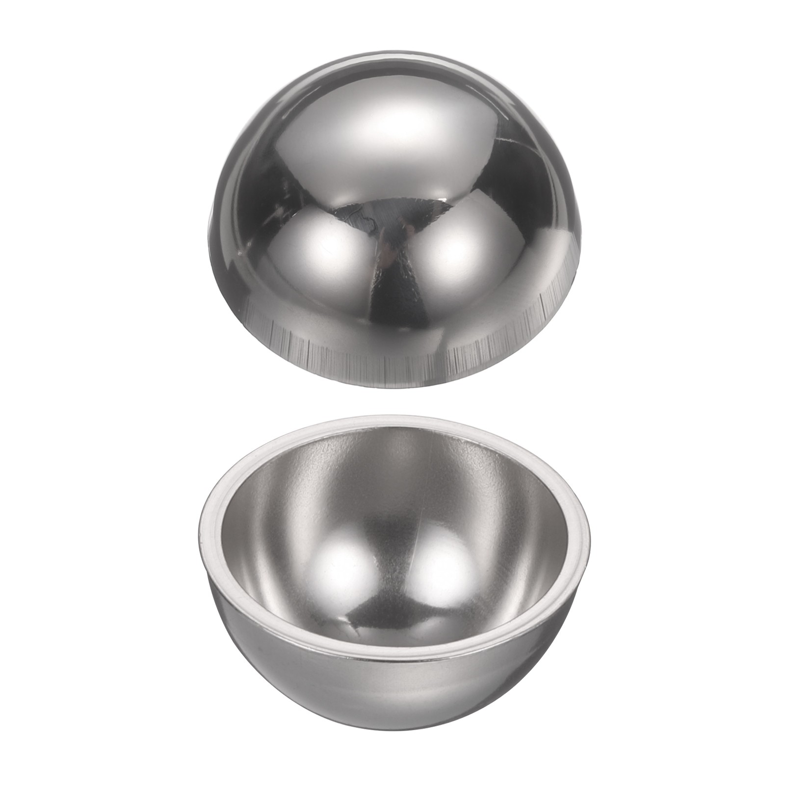2pcs 18mm(0.7") OD 304 Stainless Steel Hollow Mirror Polished Hemisphere Ball