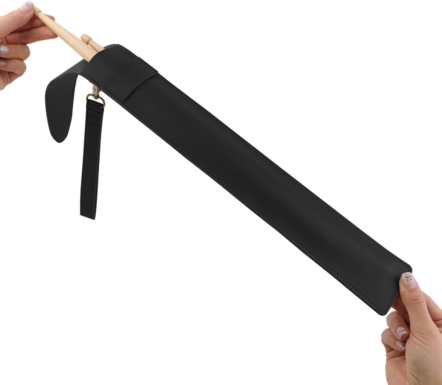 Drum Stick Bag,Portable Drumstick Bag & Case,Pu Leather Drumstick Holder for All