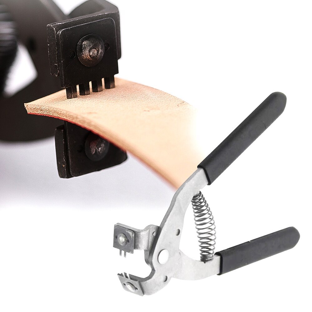 Leather Craft Hole Punch Tools Hand-held Silent Plier Sewing Stitching Chisel