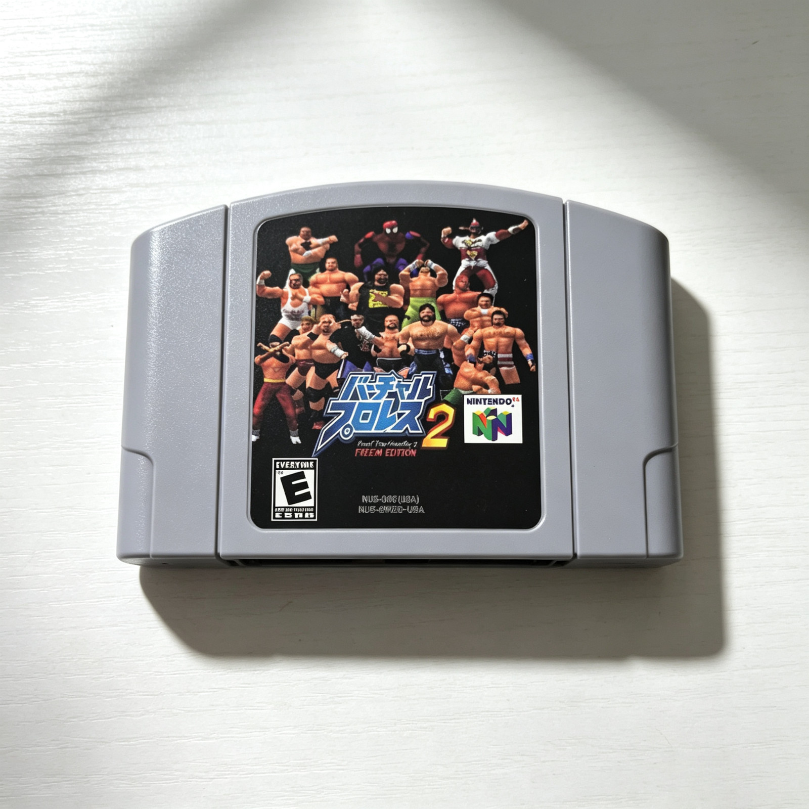 Virtual Pro Wrestling 2 FREEM Edition For Nintendo N64 US Version USA Shipping