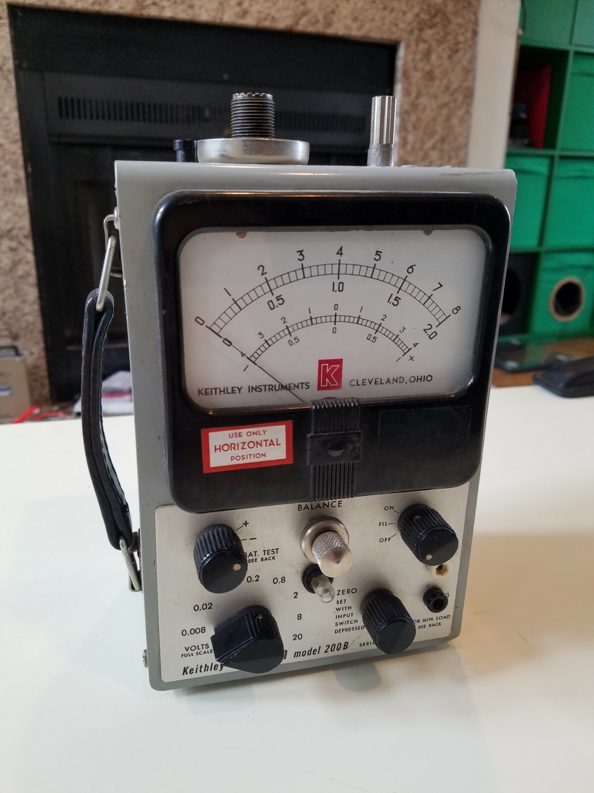 Keithley 200B DC VTVM Vacuum Tube Voltmeter. Boeing surplus 1963.
