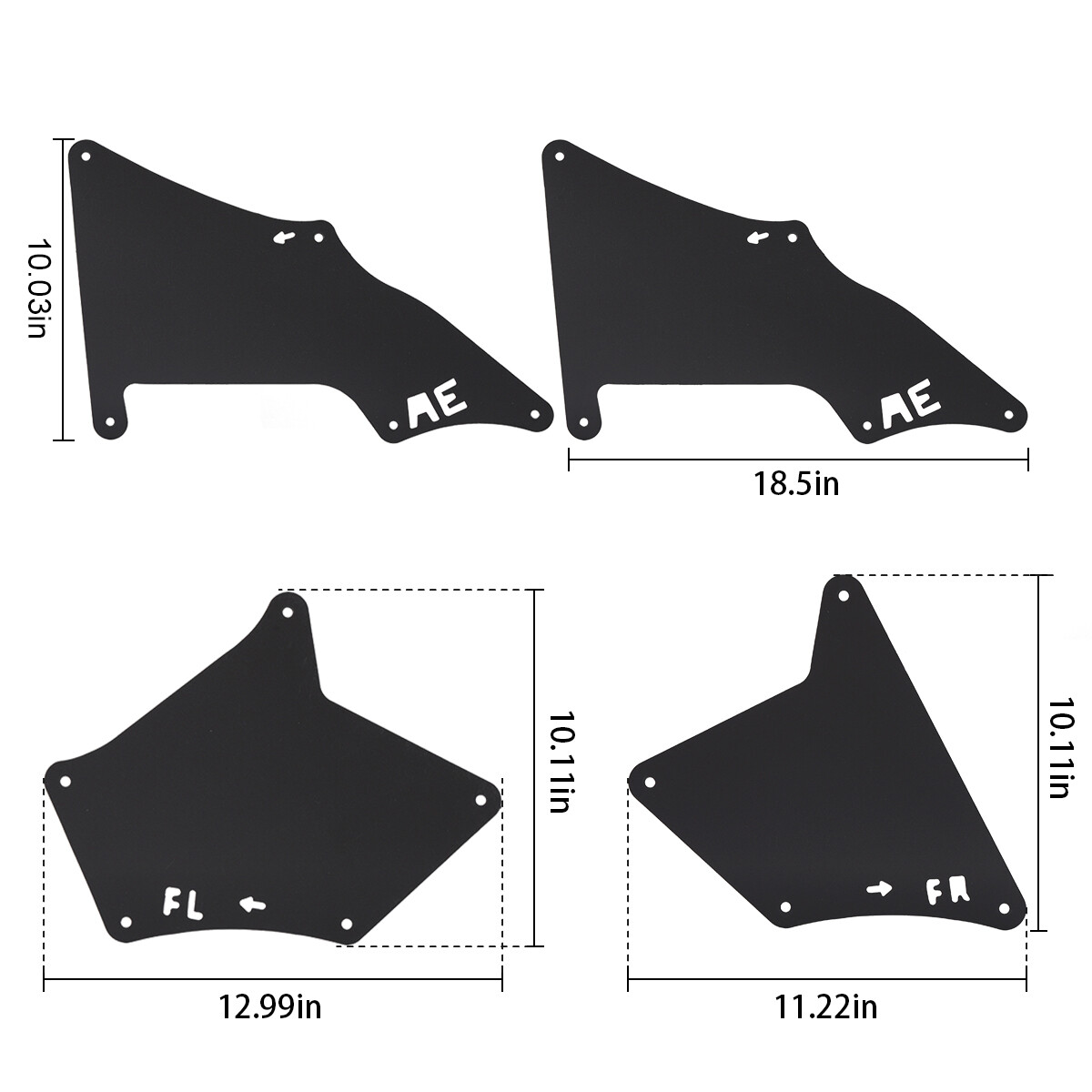 4PCS Splash Guard Fender Liner Shield for Lexus GX460 GX470 Toyota 4Runner 03-22