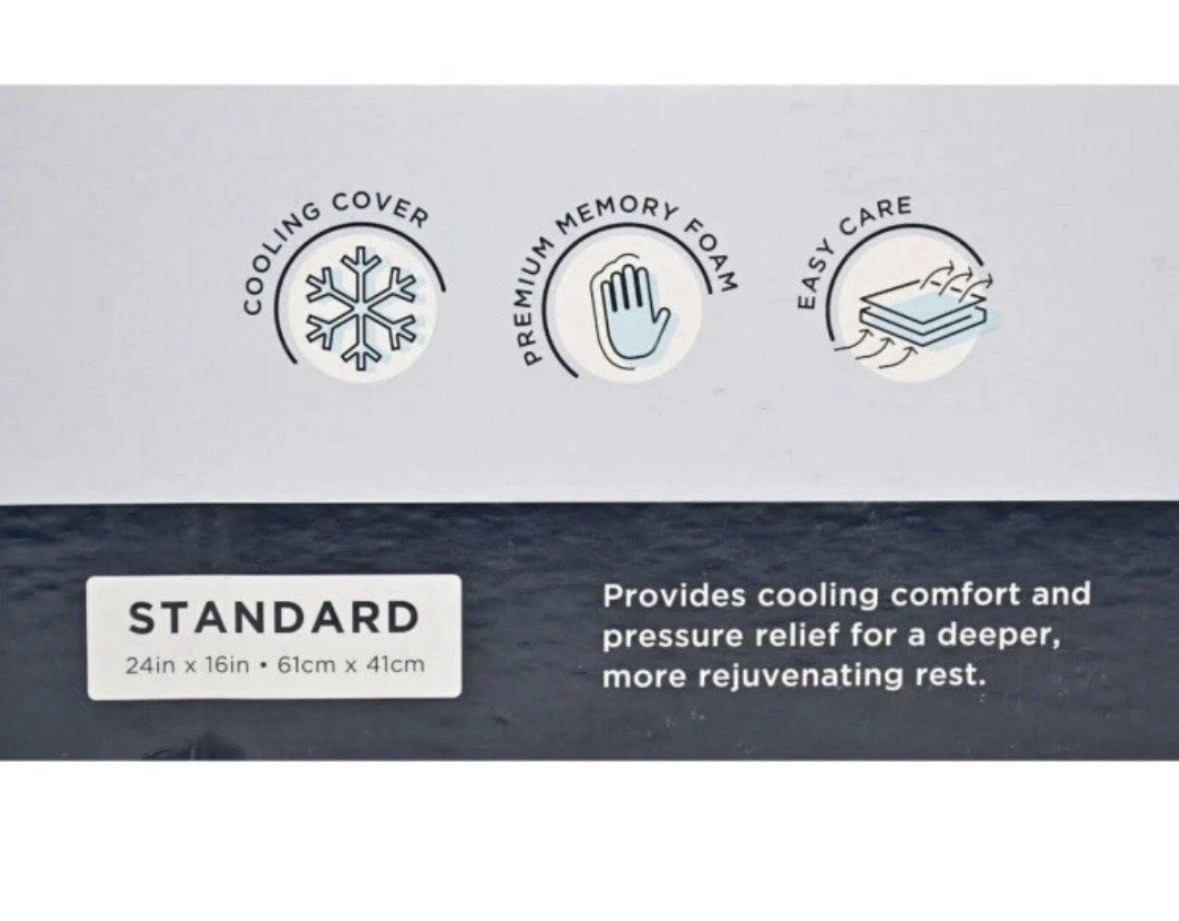 Serenity by Tempur-Pedic Cooling Memory Foam Pillow - Standard