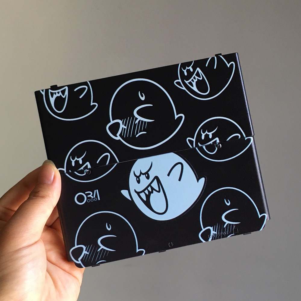 Super Mario Boo Ghost Cover Plates Black for New Nintendo 3DS Faceplate Shell