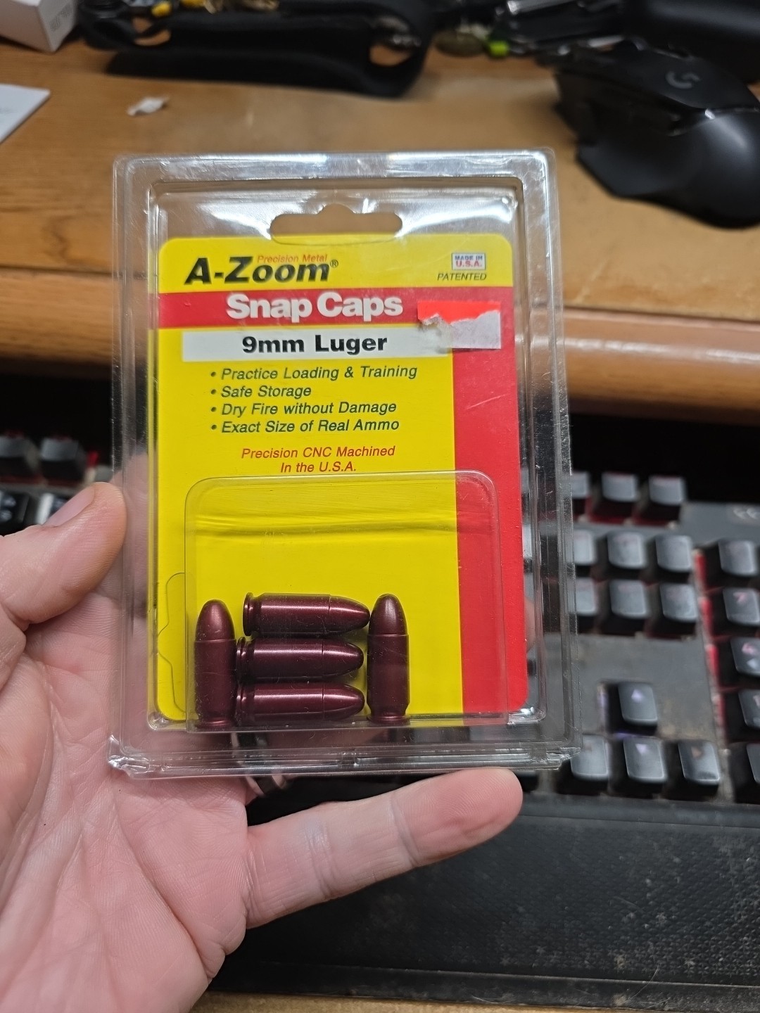 A-Zoom SNAP CAPS 9mm Pistol 5-Pk Metal 15116 New in Package