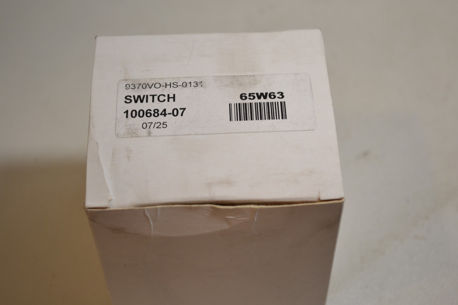 65W63 100684-07 Pressure Switch 1/4