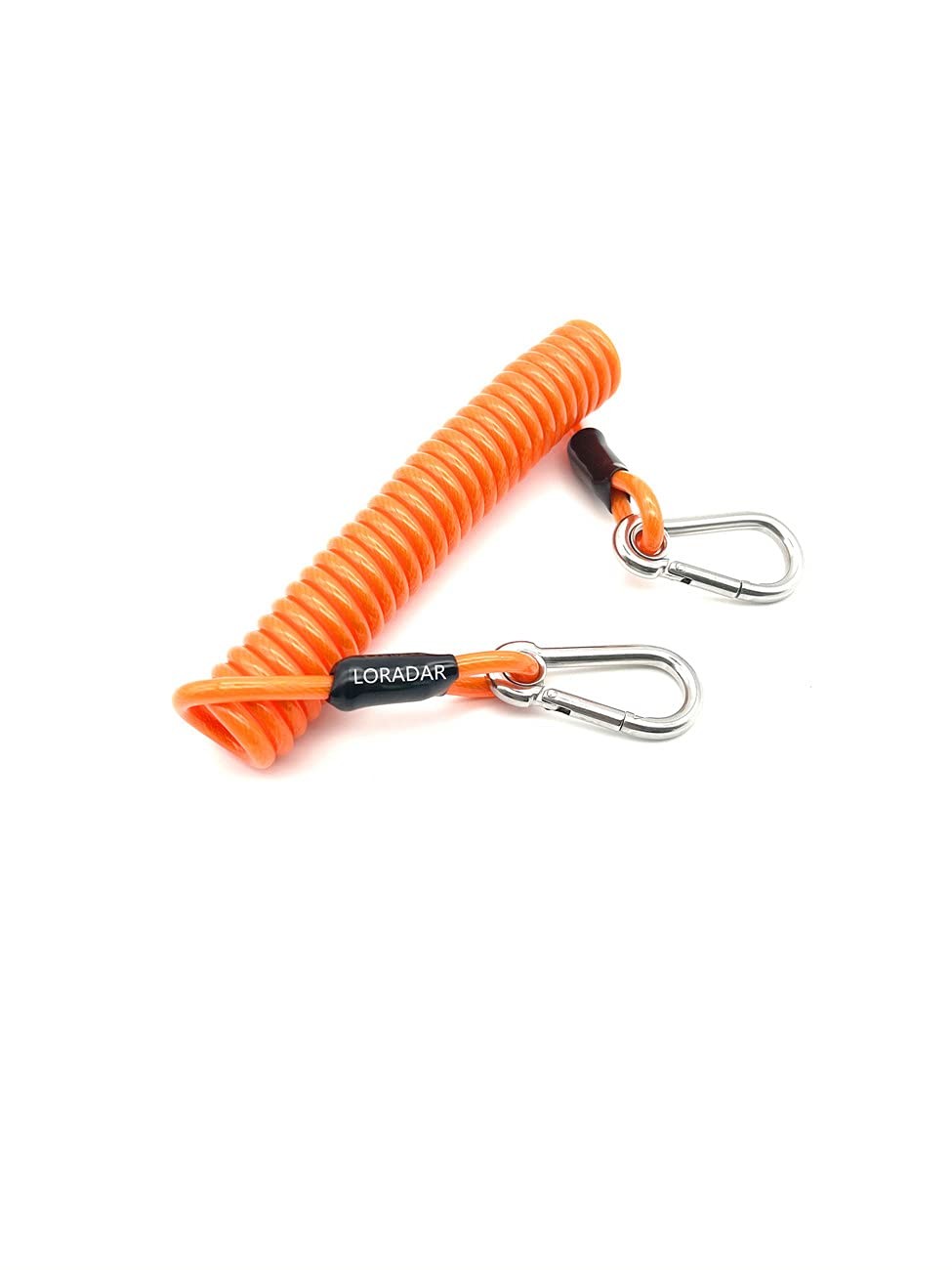 6.5Feet 200lb Fishing Coiled Lanyard Stainless Steel Inside Heavy Duty Fish S...
