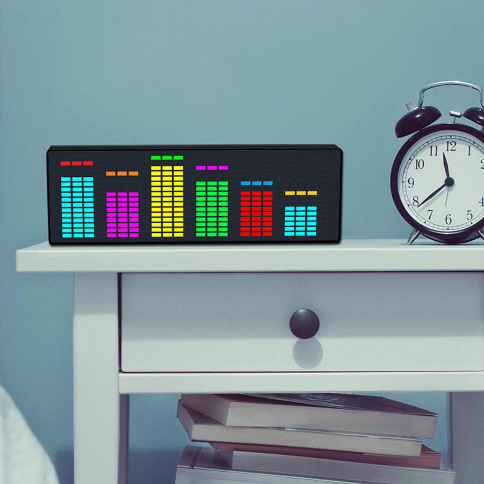 RGB LED Music Spectrum Display With Dynamic Visual Effects For Music Lovers Use