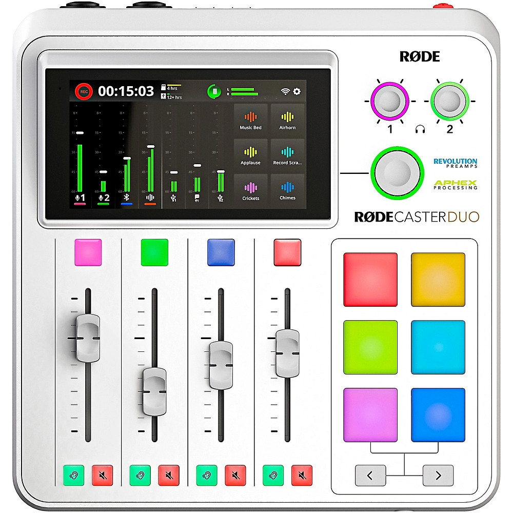 RODE RodeCaster Duo Streaming Mixer  White