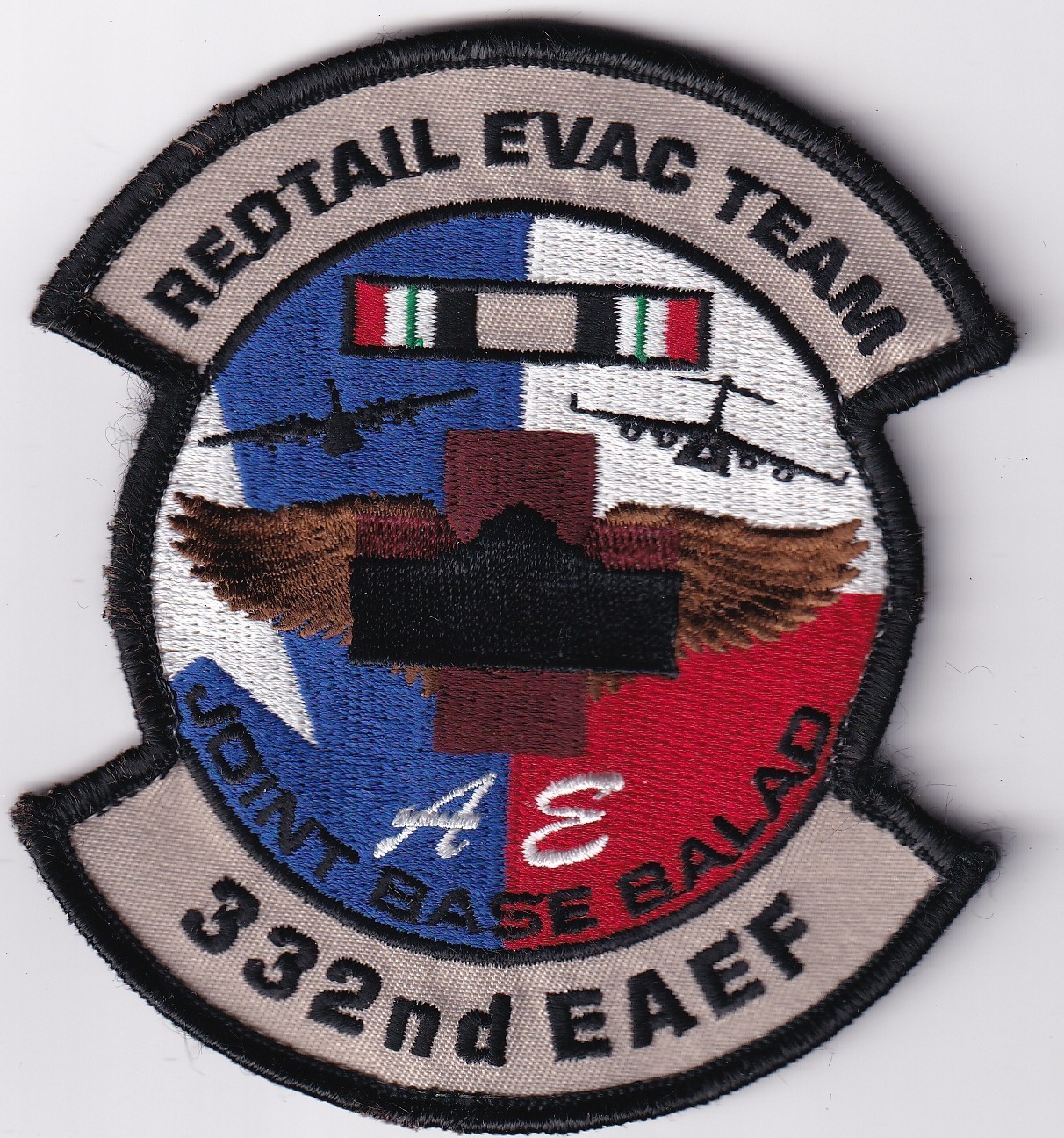 332nd EAEF Redtail Alamo version MEDEVAC Team USAF US Air Force patch Balad Iraq