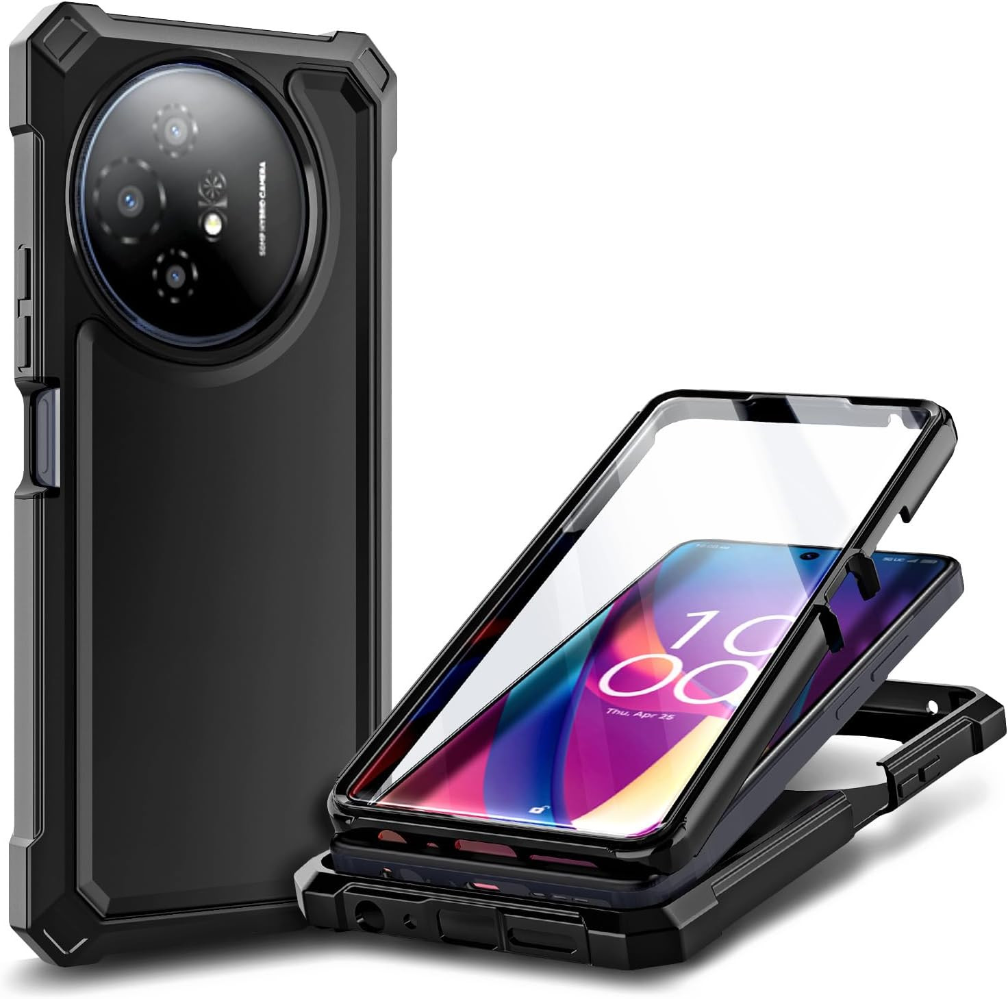 Compatible with TCL 50 XL 5G & TCL 50 XL NXTPAPER 5G Phone Case Black | Full-Bod