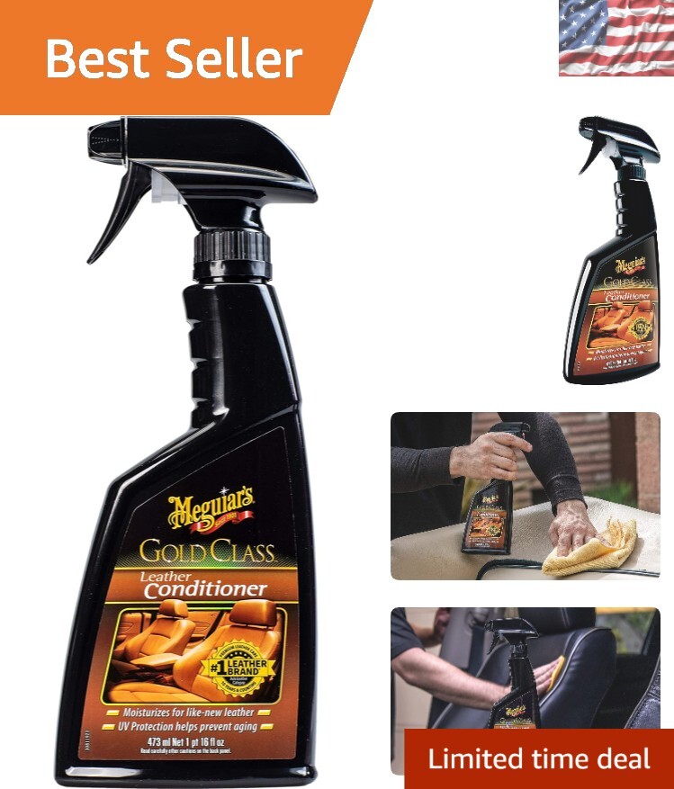 Aloe Leather Conditioner Spray - Protects and Preserves Car Seats, 16 Oz