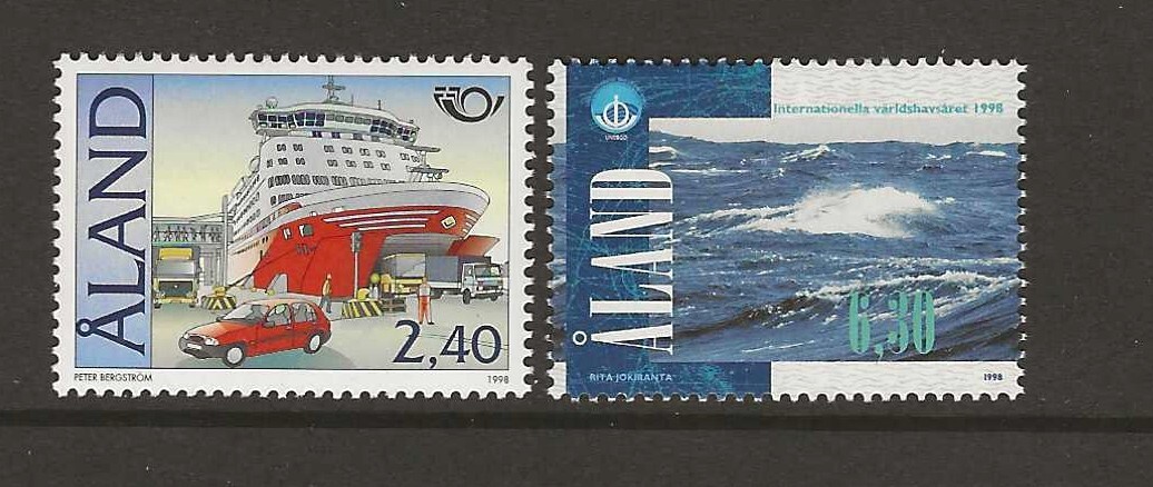 Aland Finland 1998 Nordic issue ships  MNH (f141)