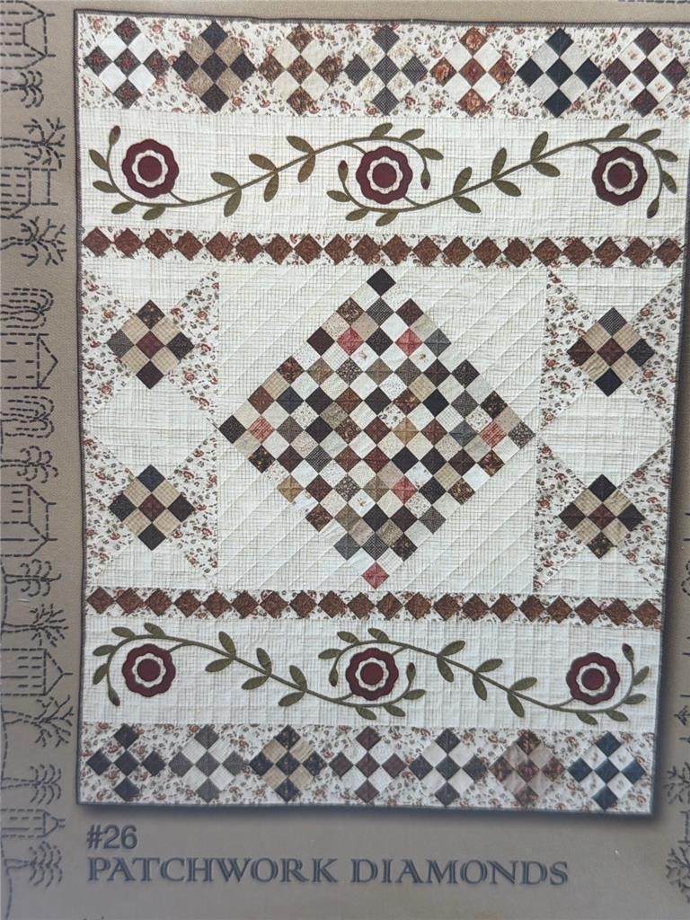 THE CITY STITCHER Quilt Pattern - #26 - PATCHWORK DIAMONDS