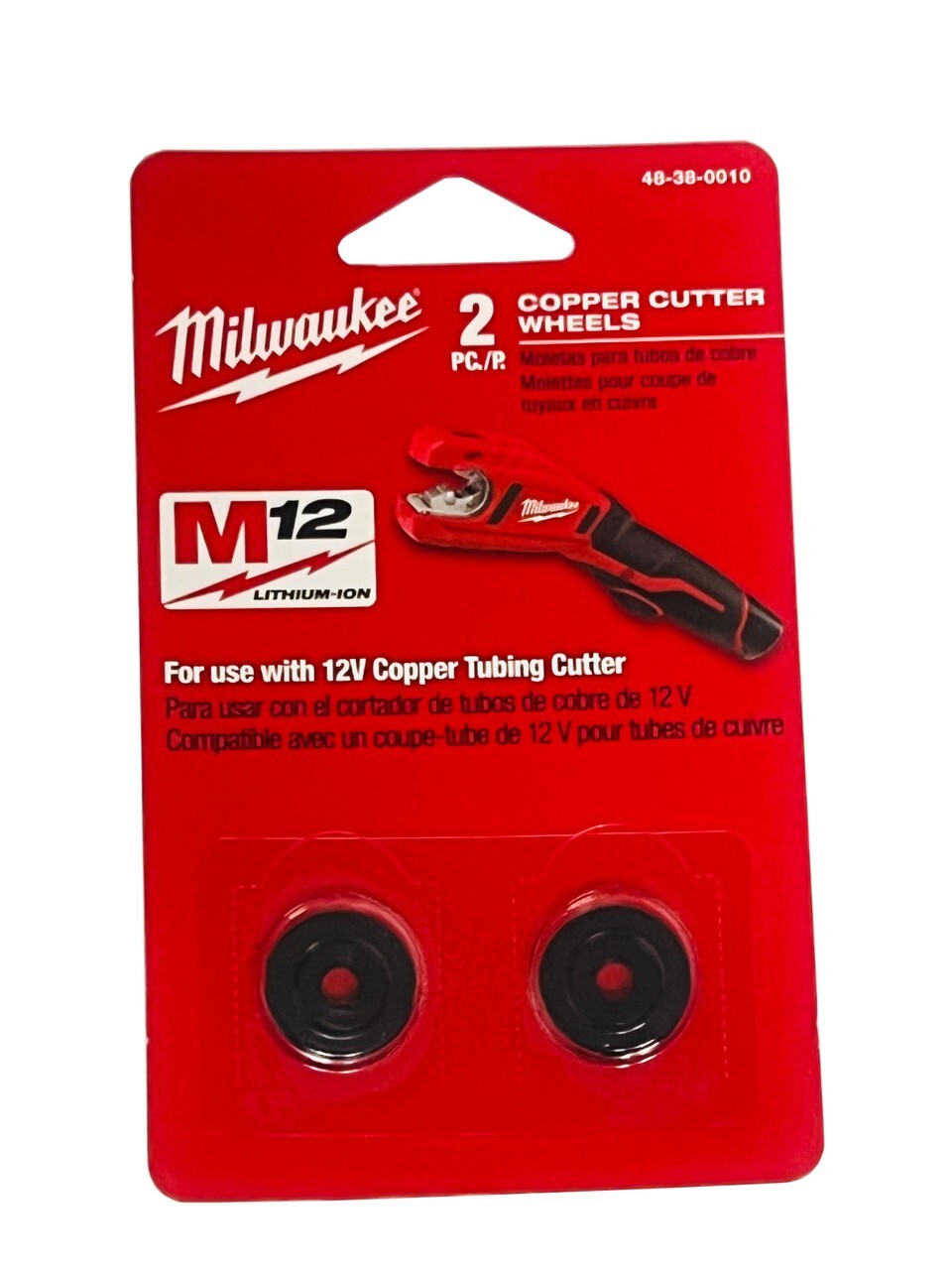 Milwaukee 48-38-0010 2-Per Pack COPPER Tubing Replacement Cutting Wheel/ 2471-20