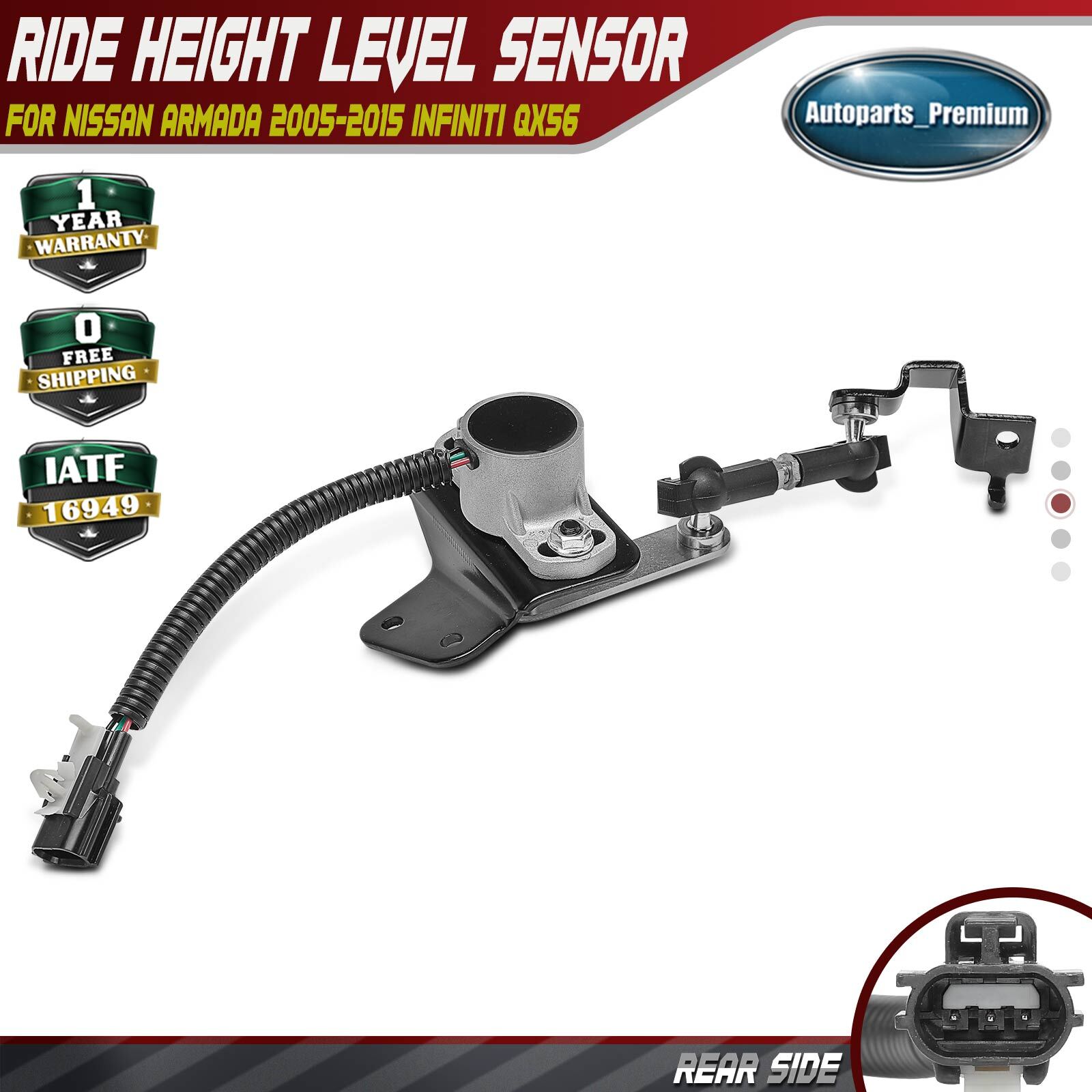 Rear Ride Height Level Sensor for Nissan Armada 2005-2015 Infiniti QX56 04-10
