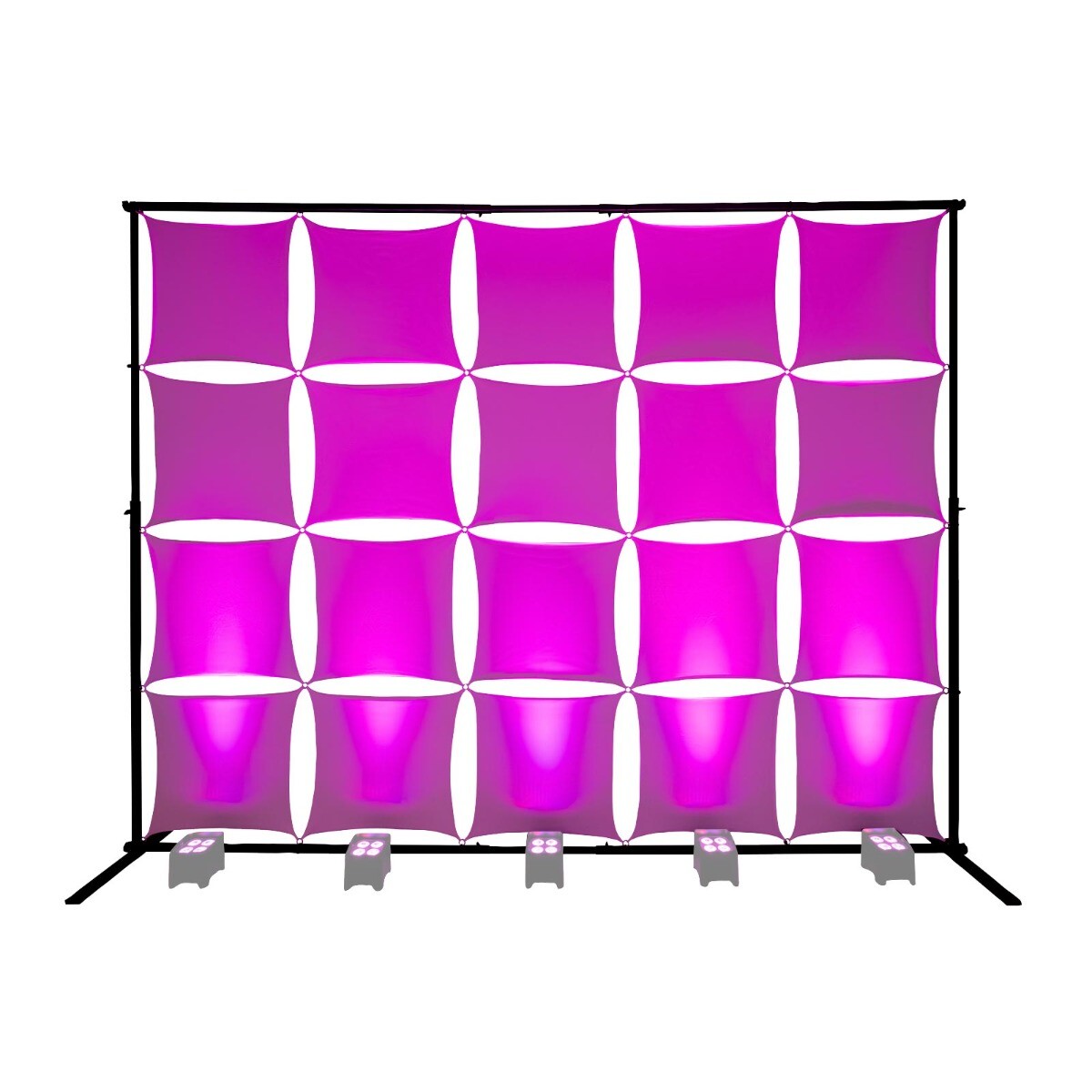 Headliner HL30070 Ventura DJ Backdrop Measures 10ft x 8ft idjnow