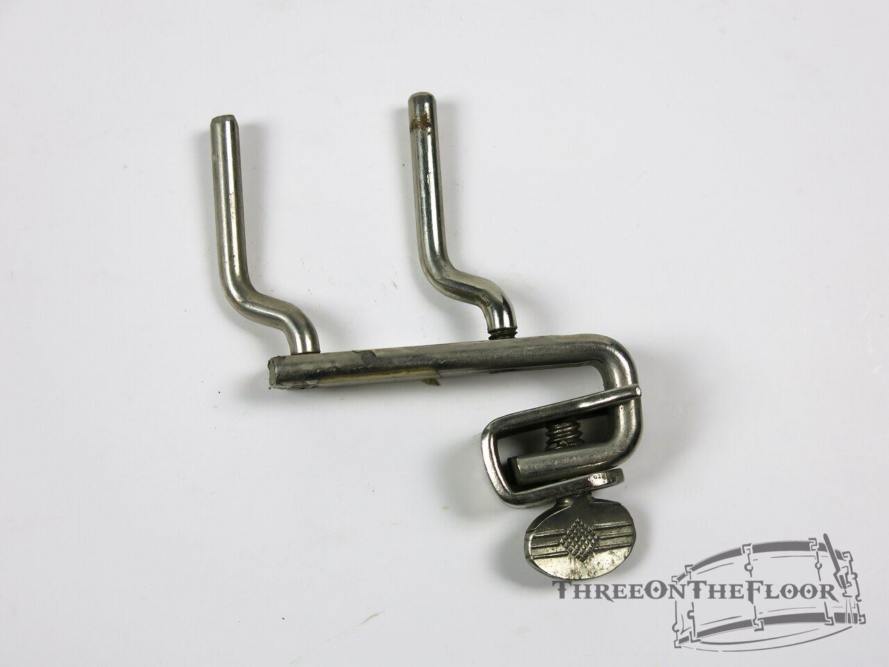 1940s-50s Bass Drum Aux / Wood Block Bell Mount Clamp : Lot034