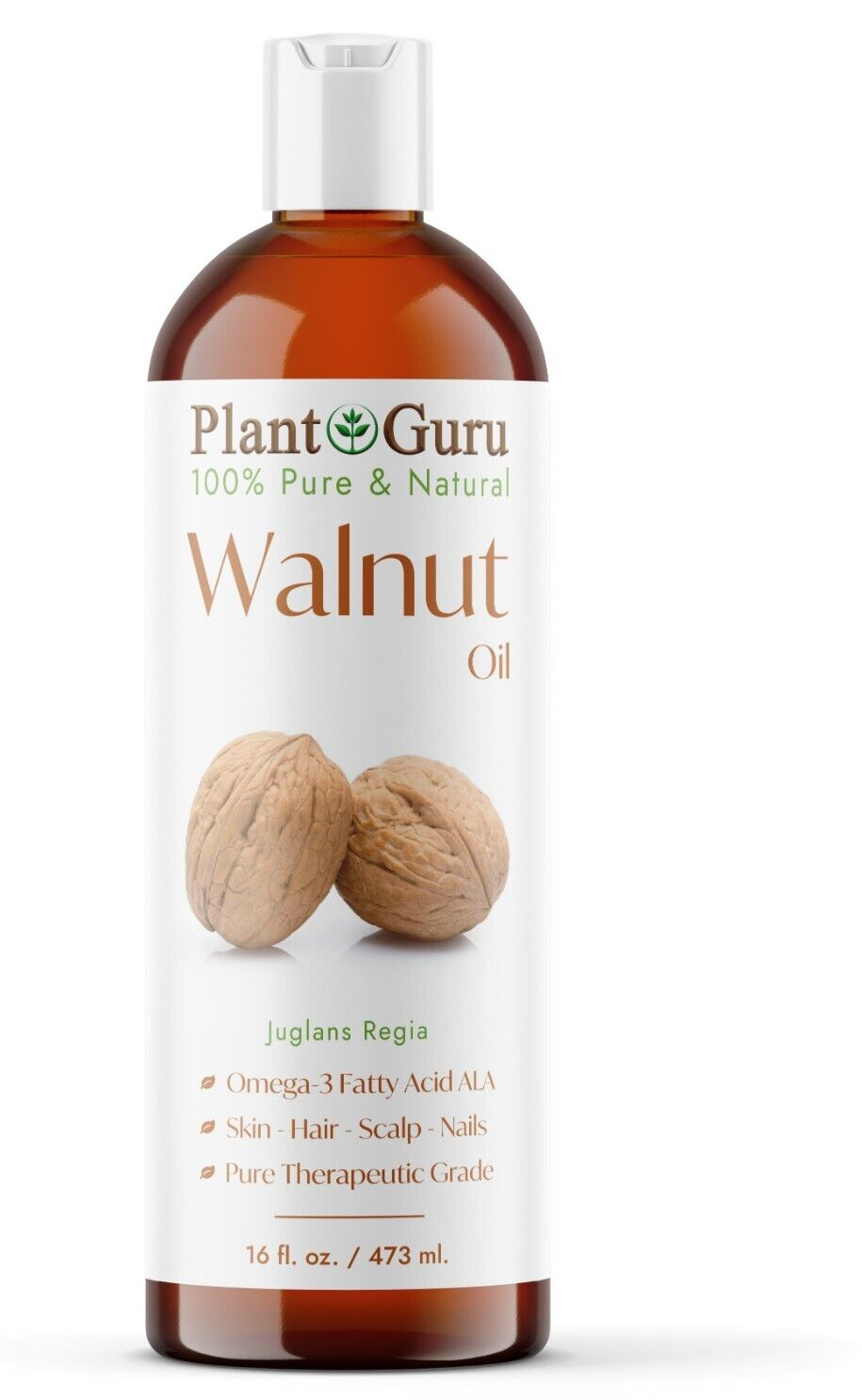 Walnut Oil 16 oz. Cold Pressed REFINED 100% Pure Natural