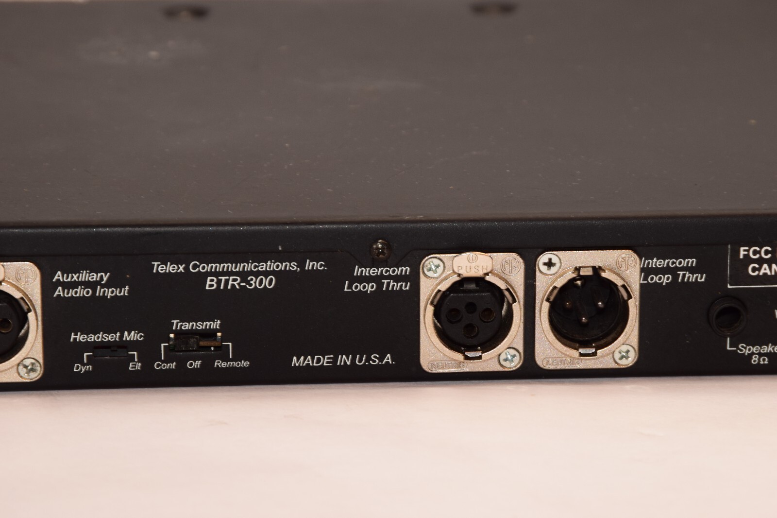 TELEX RADIOCOM BTR-300 Wireless Intercom Base Station *Missing Button*