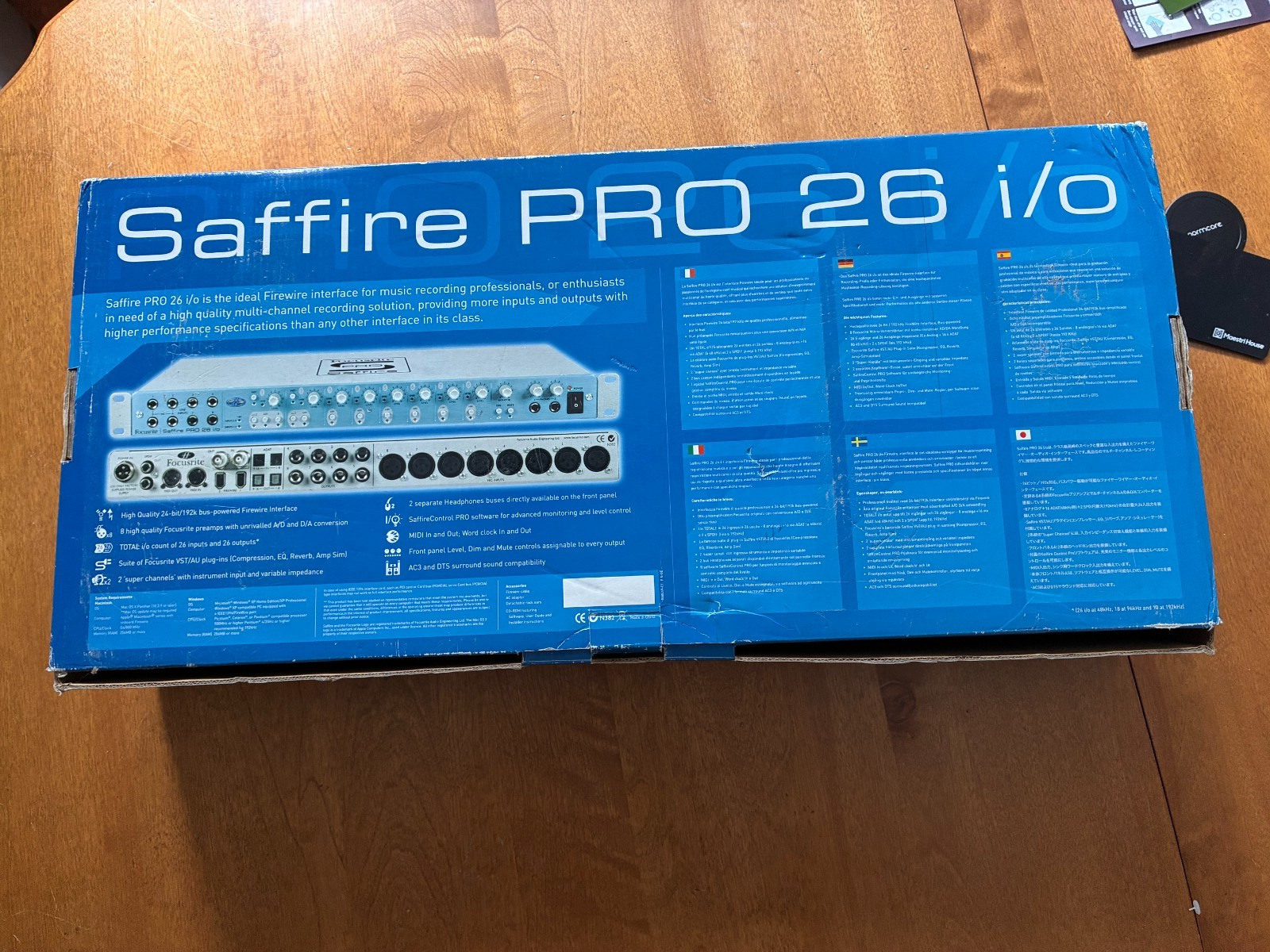 Saffire PRO 26 i/o Multi-channel Firewire Audio Interface - New In Box