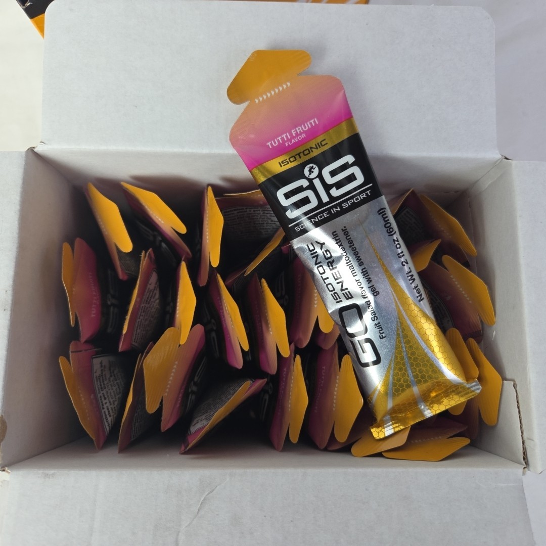 30 Pack Science in Sport Energy Gel SIS Isotonic Gel, 22g carbs TUTTI FRUTTI