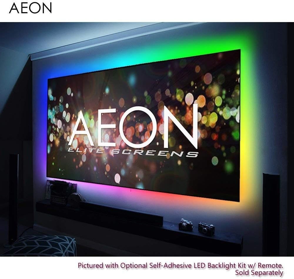 Aeon 115-Inch 4K UHD Fixed Frame Projector Screen Wall Mount Black