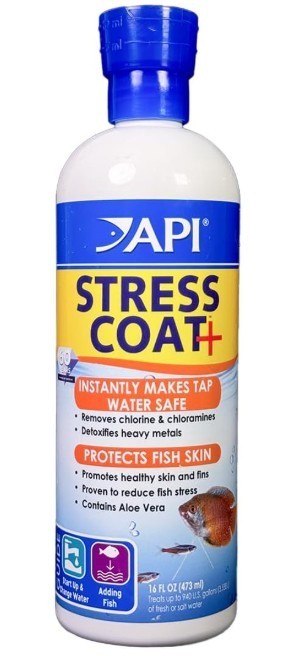API STRESS COAT Aquarium Water Conditioner 16-Ounce Bottle