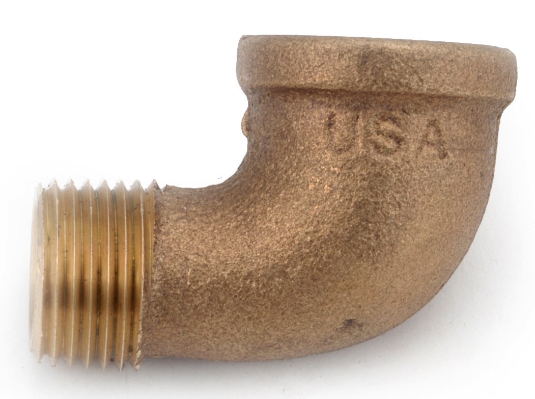 Anderson Metals 3/4 in. FIP in. X 3/4 in. D MIP Red Brass 90 Degree Street Elbow