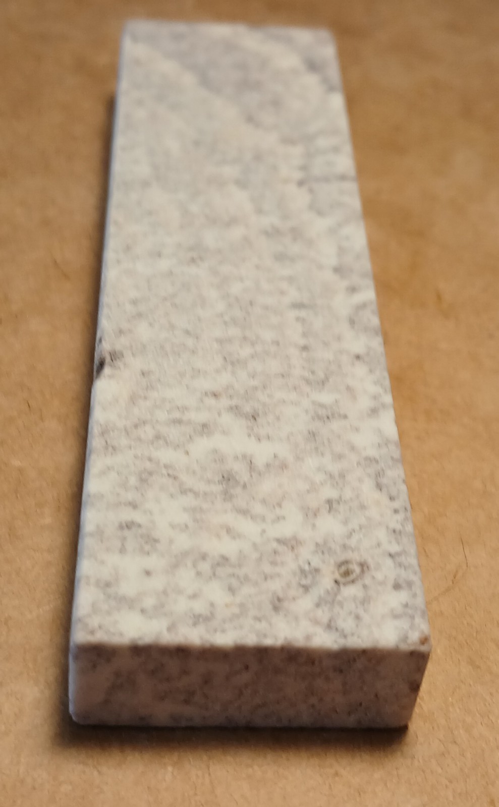 4"x 1"x 1/2" Soft Washita Pen Knife Stone In Leather Pouch, Oilstone, Whetstone