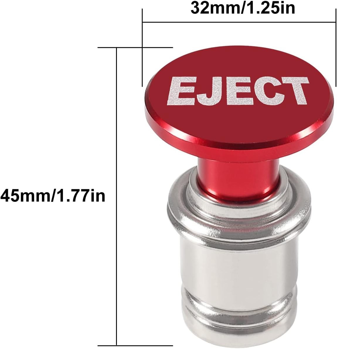 Car Cigarette Lighter Eject Button 12V Accessory Push Button Fits Most Vehicles