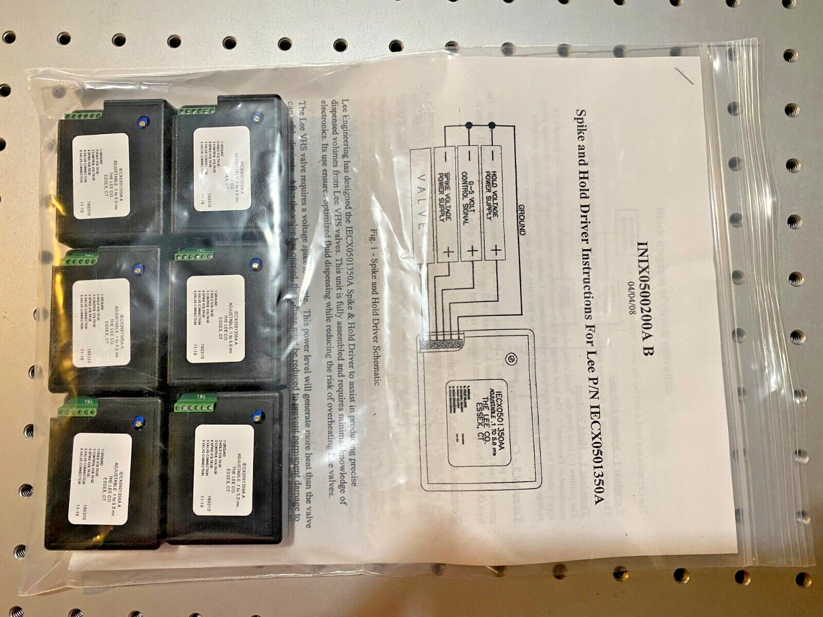 LEE Company P/N: IECX0501350A A Spike & Hold Driver Module for Solenoid Valves