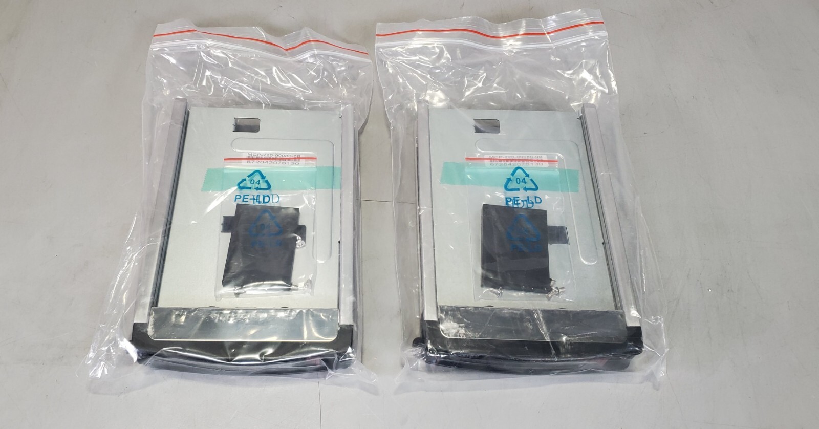 (Lot of 2) SuperMicro MCP-220-00080-0B 3.5" to 2.5" Converter Drive Tray