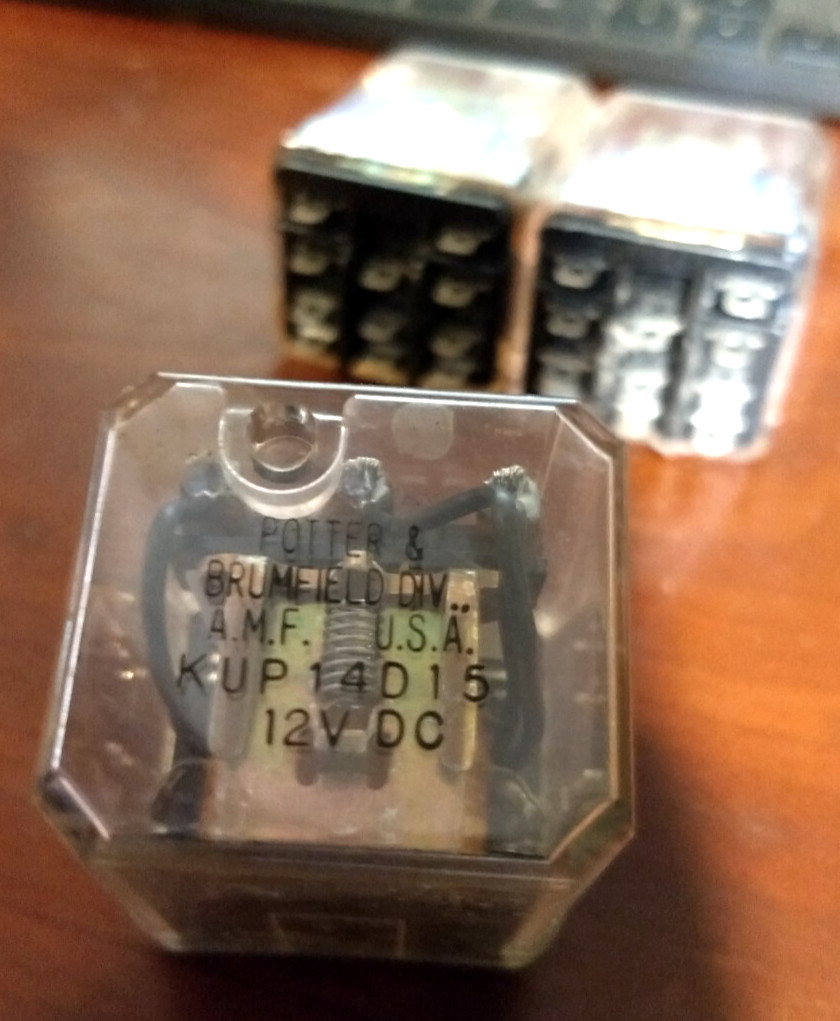 1 Pcs.  Potter & Brumfield Relay KUP-14D15-12VDC 10A DC-12Volt