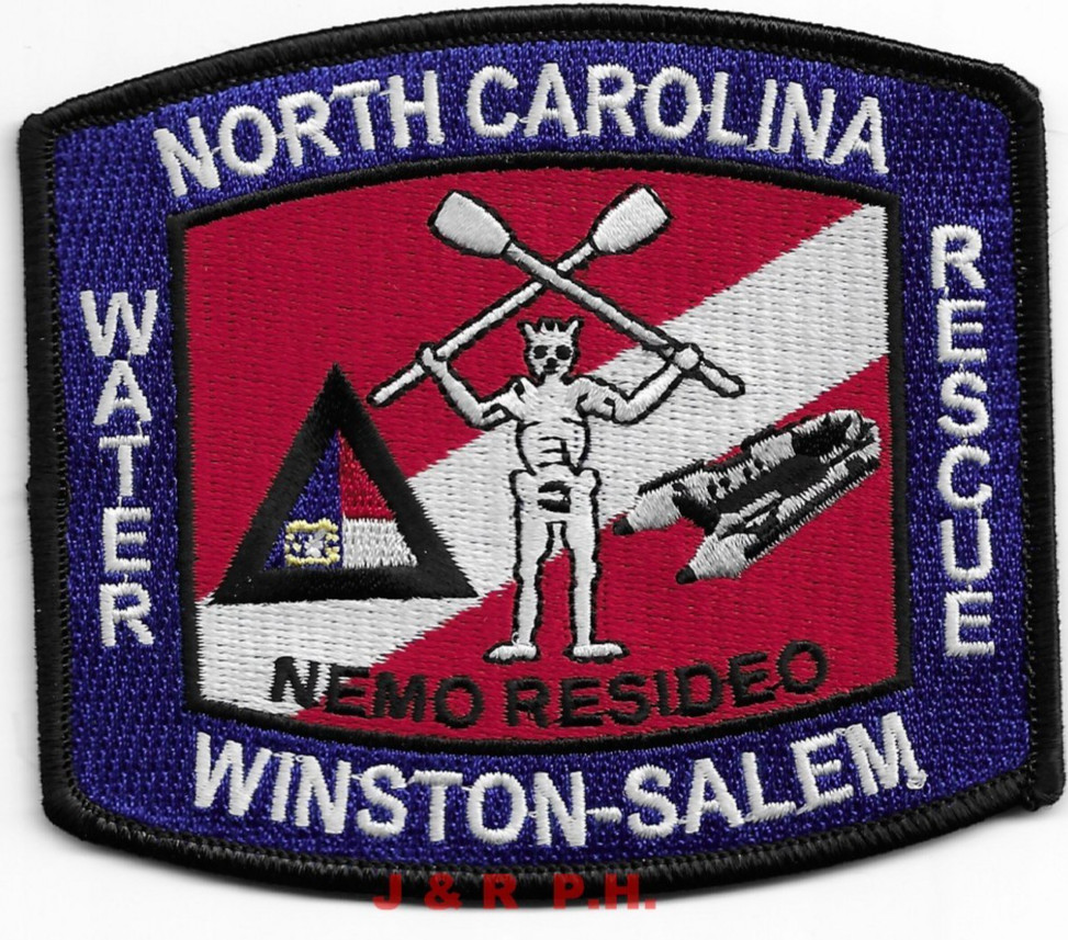 Winston - Salem   WATER RESCUE, North Carolina (4" x 3.5" size) fire patch