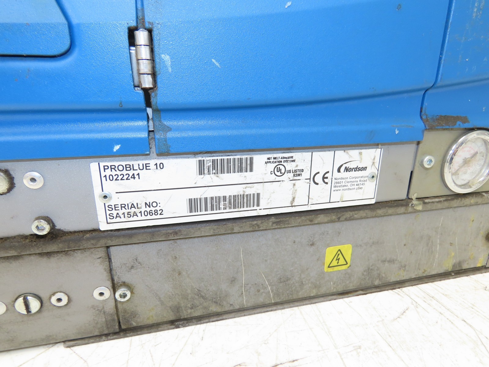 Nordson ProBlue 10 Hot Melt Glue Machine 480VAC 3Ph w/1039841 Transformer Base