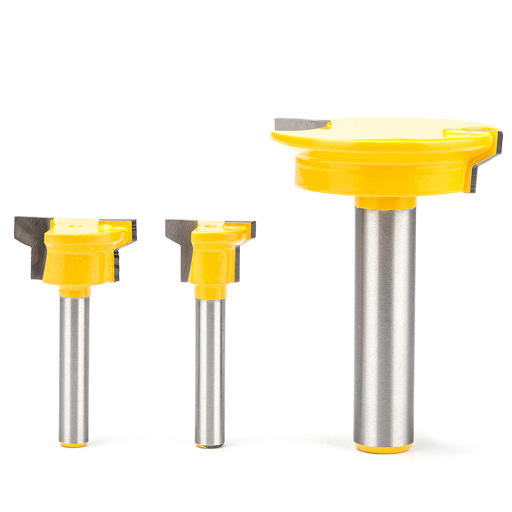 3pcs Reversible Drawer Front Router Bit - 1/4" 1/2" Shank