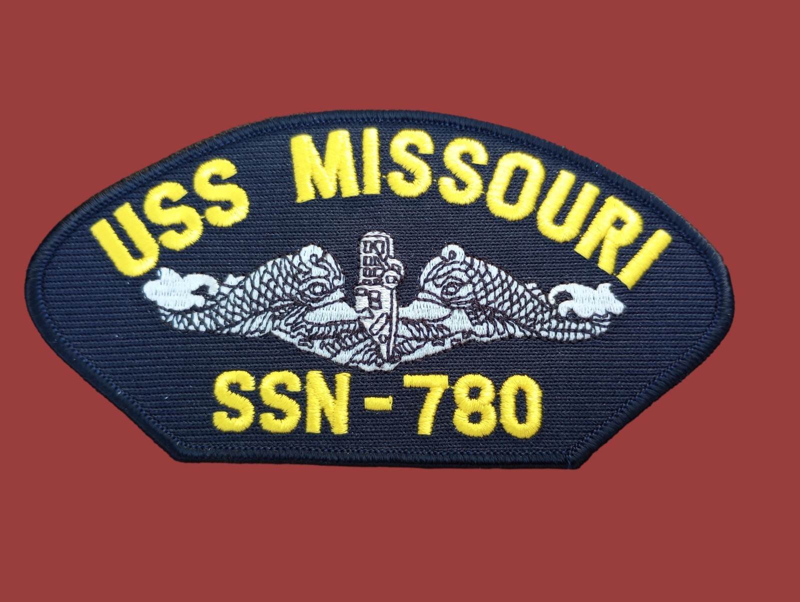 U.S NAVY USS MISSOURI SSN-780 SUBMARINE HAT PATCH U.S.A MADE HEAT TRANSFER