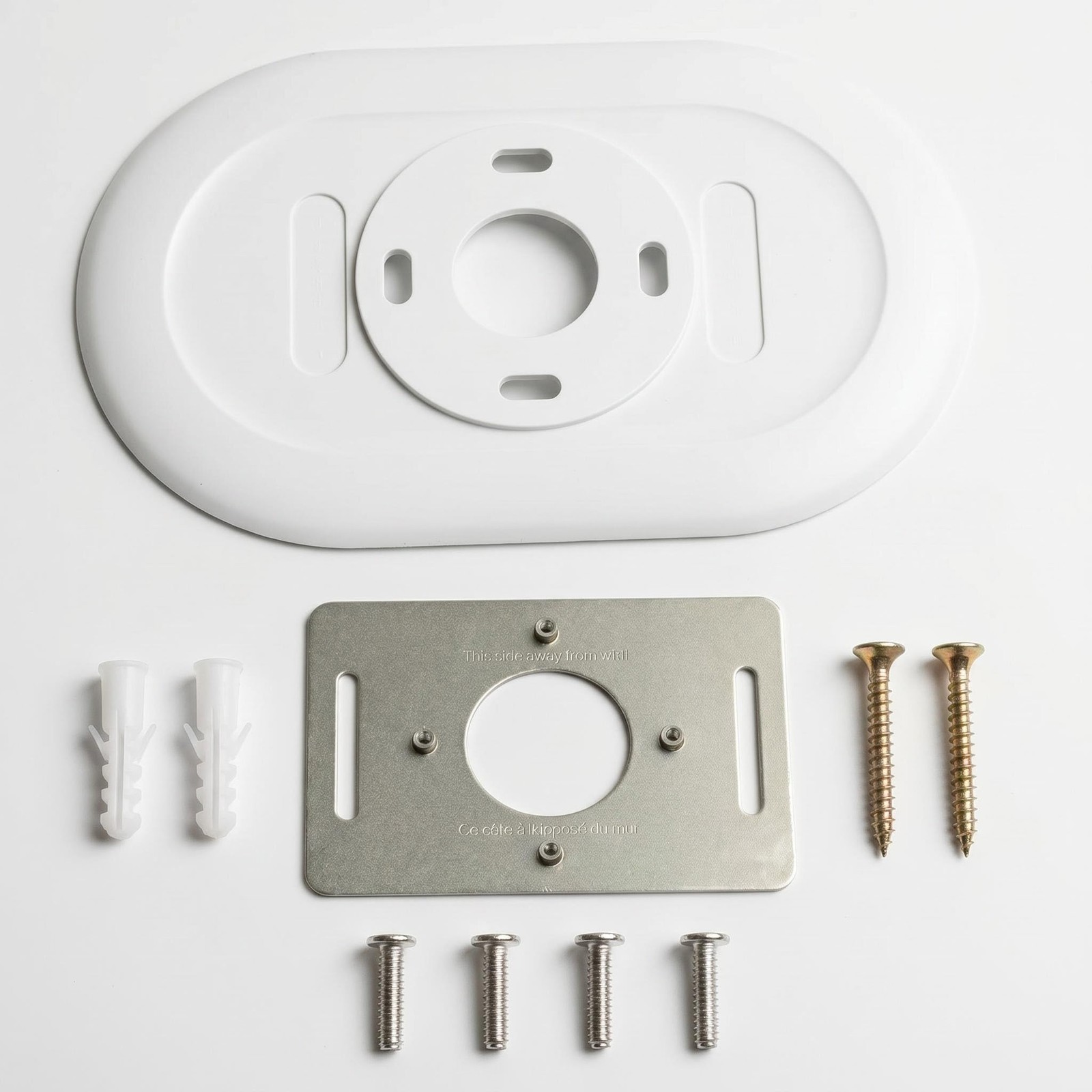 folosem Nest Thermostat Trim Kit White Plate