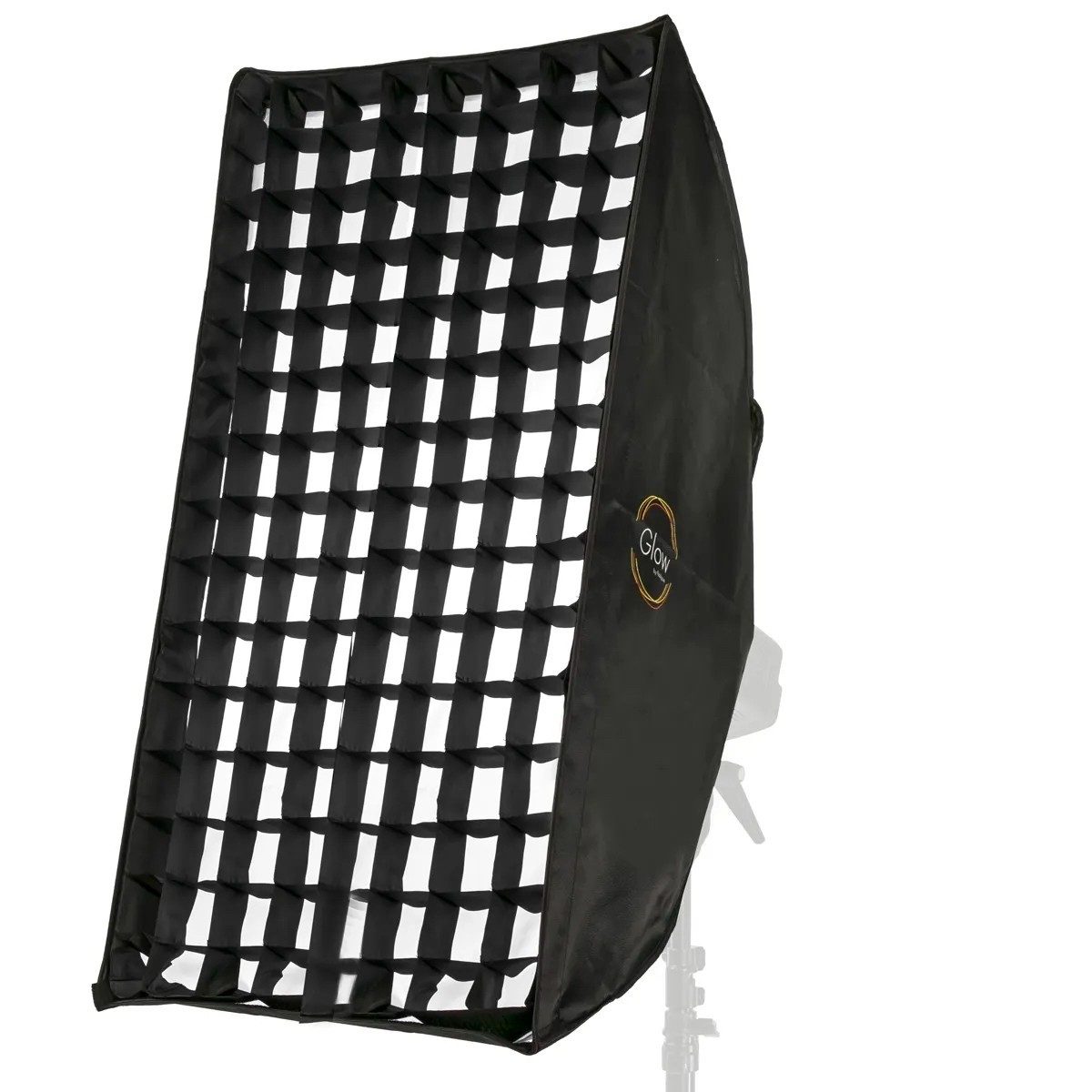 2 Glow Series Large Rectangular Softboxes 30" x 60" & 2 Egg Crate Grids