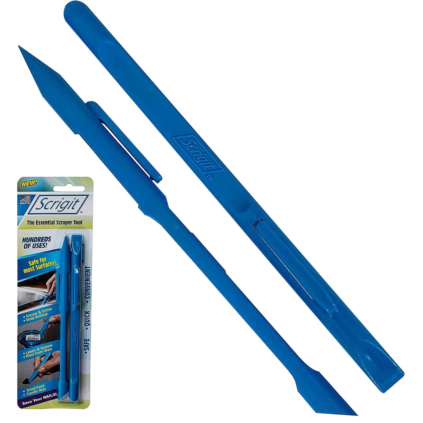 Scraper No-Scratch Plastic Scraper Tool, 2 Pack - The Handy Multi-Use Scrapin...