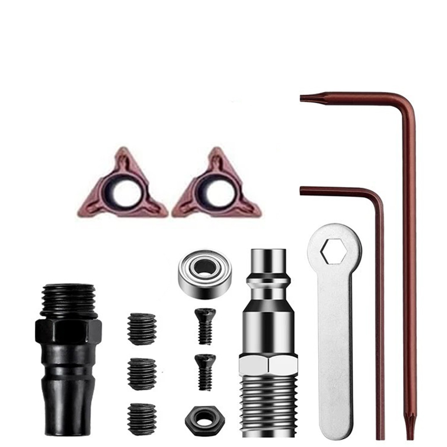 NEW 45° & R1.5 Arc Air Chamfering Tool Replaceable Blades with Bearings