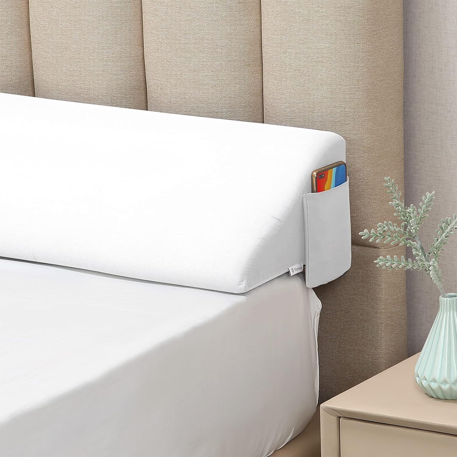 King Size Bed Wedge Pillow for Headboard/Bed Wedge Gap Filler/Mattress Gap Fille