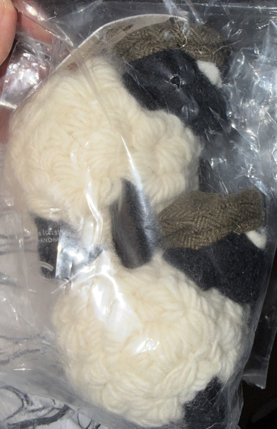 2 Pack Knit Bit Irish Sheep w/ Cap Hat Erin Knitwear Handmade w/ 100% Wool